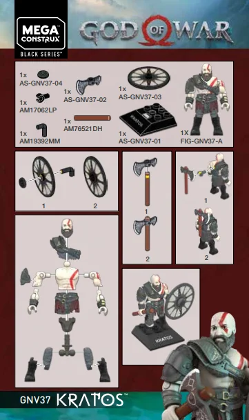 Instruction booklet for GNV37 Kratos