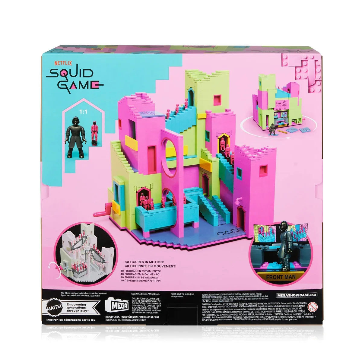 Original packaging for HYL45 Squid Game Staircase Collector Building Set