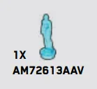 Cortana Micro Figure in Blue, Medium (Translucent)