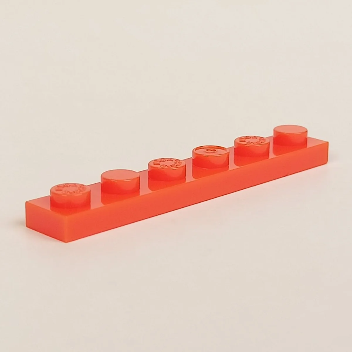 Plate 1 x 6 in Orange, Bright