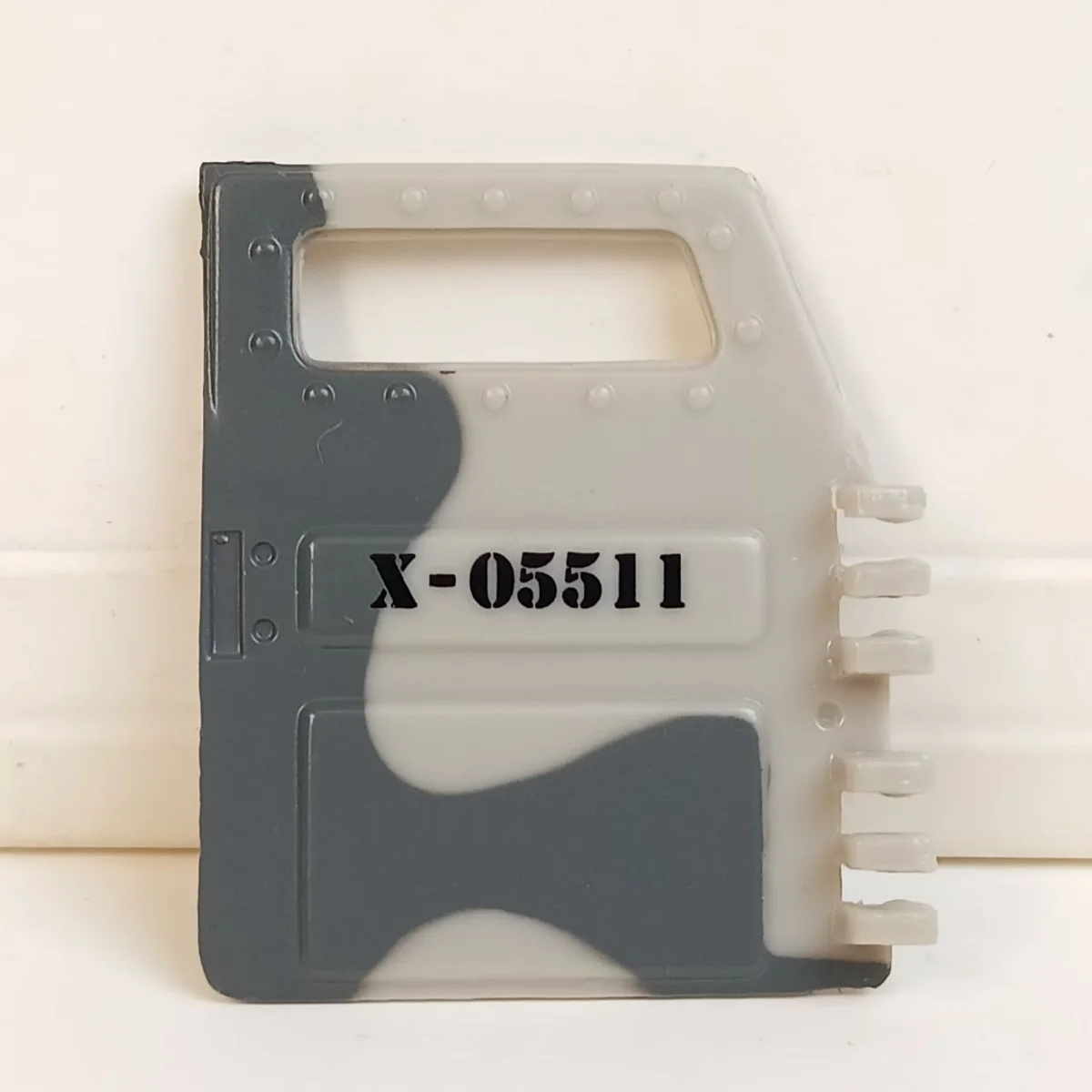 Humvee right door, Dark Gray camo with number X-05511 pattern