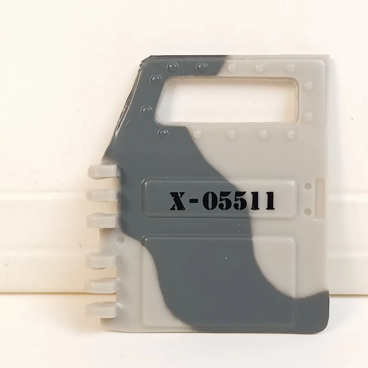 Humvee left door, Dark Gray camo with number X-05511 pattern