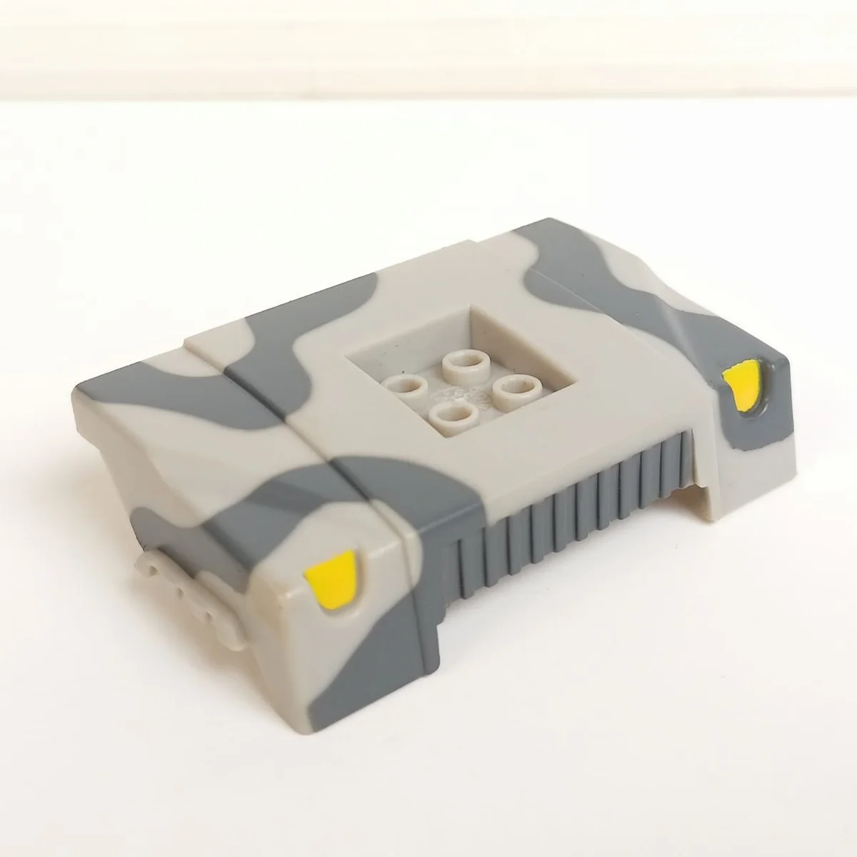 Humvee body panel, front, Dark Gray camo with yellow lights and dark gray grill pattern
