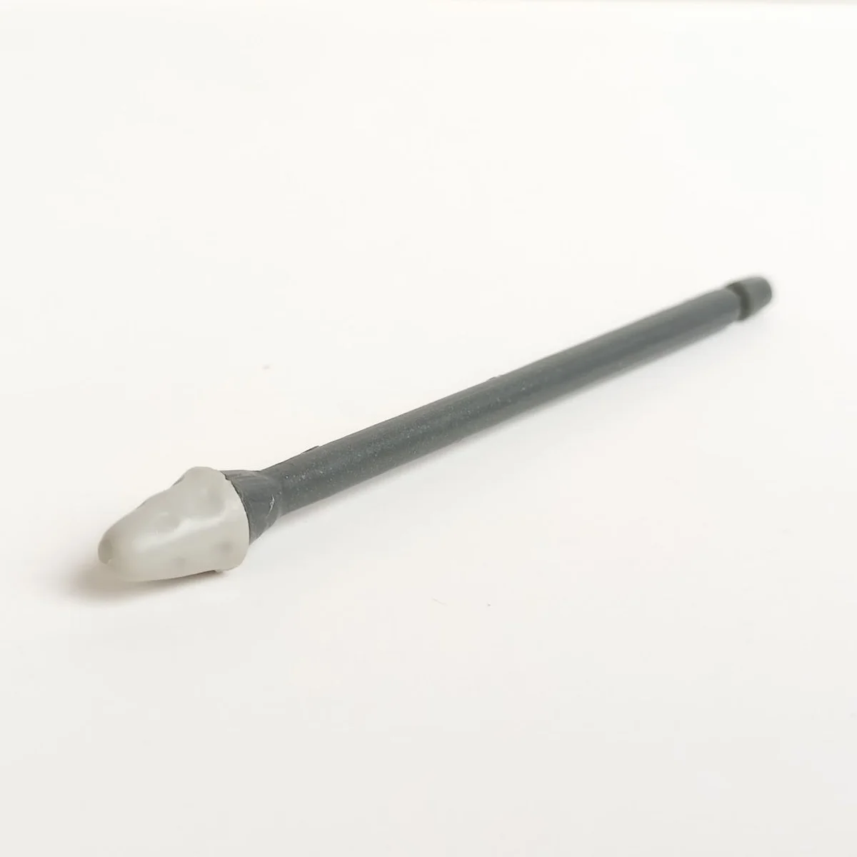 Weapon, Missile: slender body dark gray, rubber gray nosecone in Metal, Iron (Metallic)