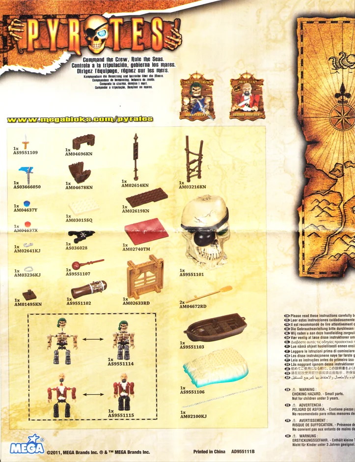 Instruction booklet for 95511 Maroon Gally
