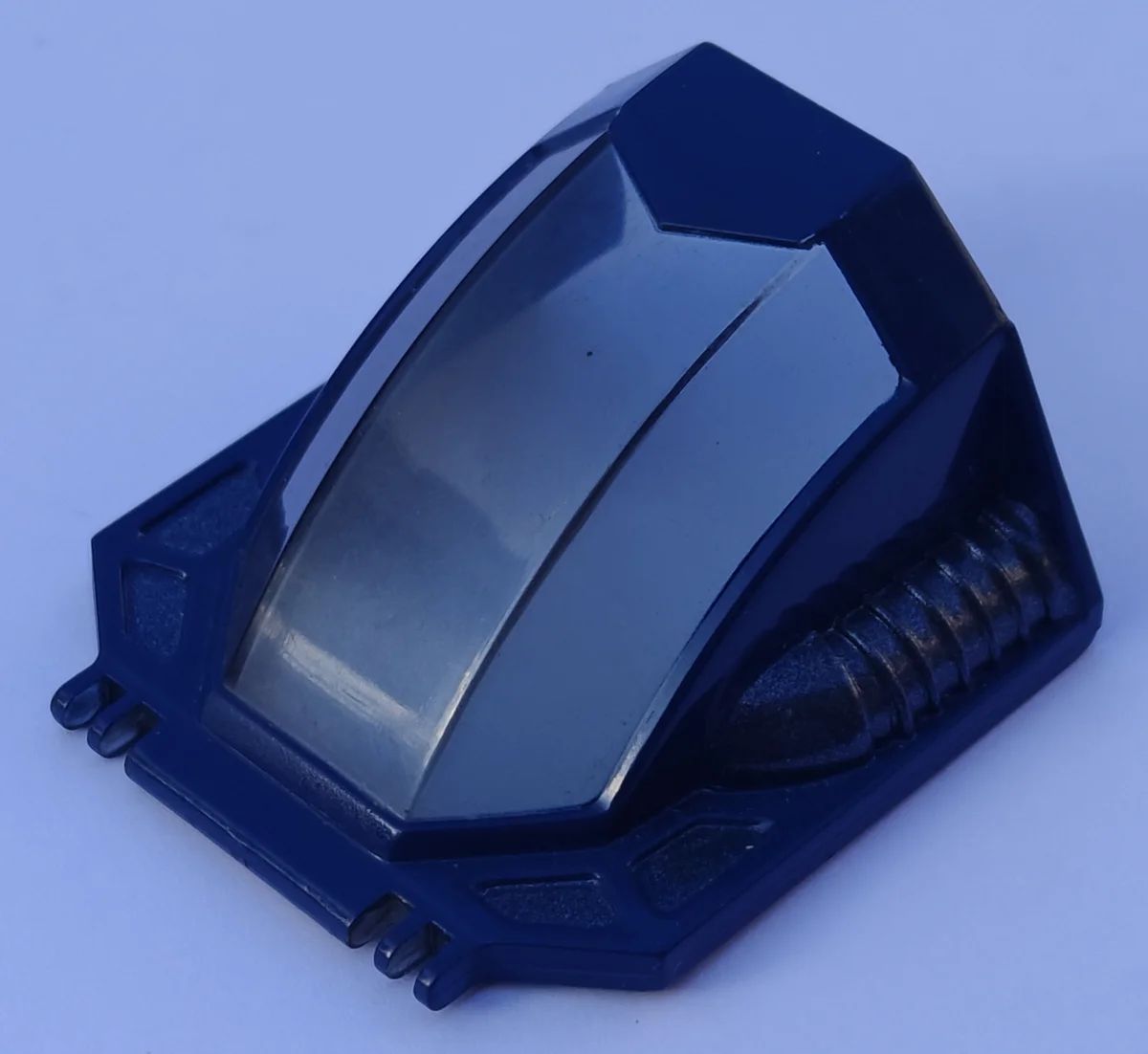Windscreen 6 x 3 x 6 smoked canopy, dark blue w/ chrome in Blue, Steel