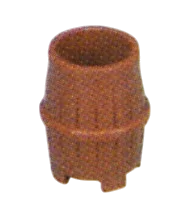 Container: barrel, old-timey in Brown