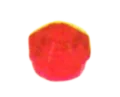 Tile 1 x 1 octagonal facet in Red (Translucent)