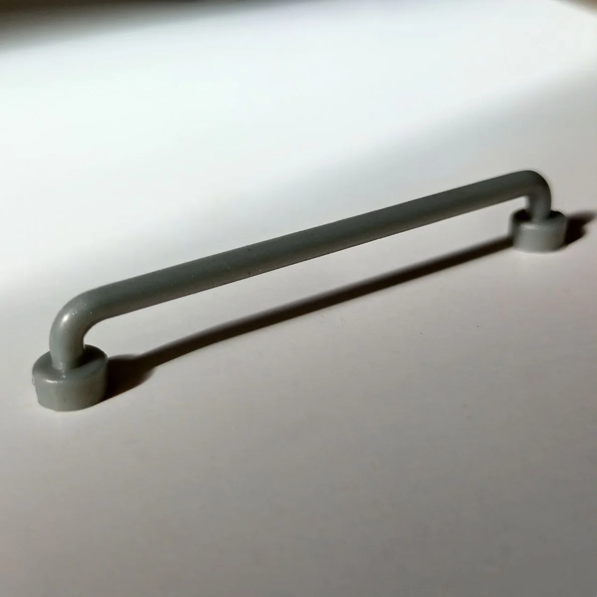 Bar 1 x 8 Short Railing Fence with 2 Studs in Gray, Light