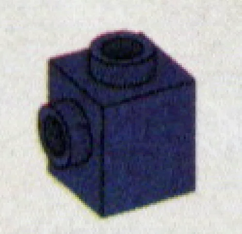 Brick Modified 1 x 1 with side stud in Purple, Rich