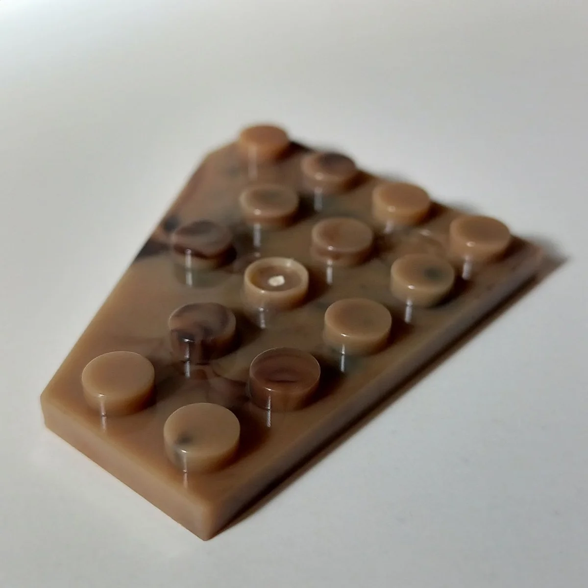 Wedge Plate 4 x 5 without right corner in Sand, Dark (Camo)