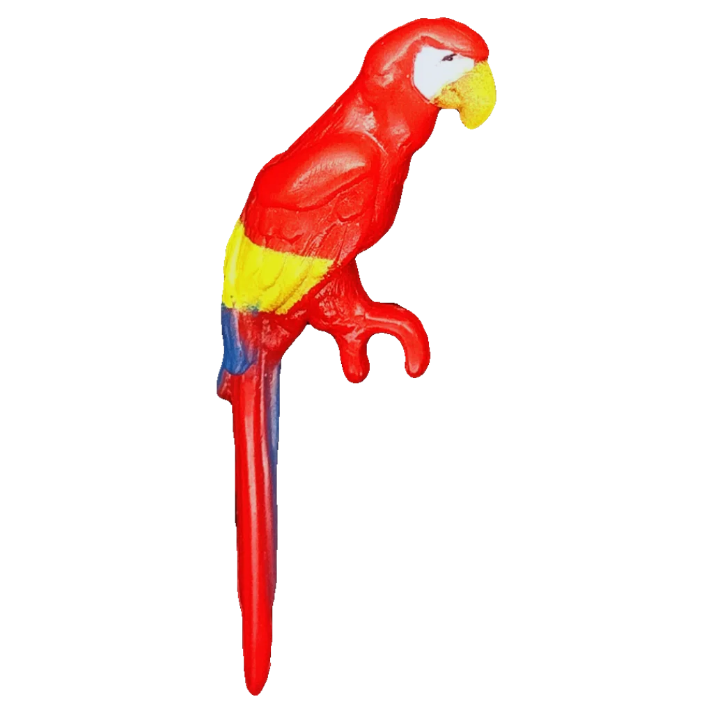 Creature, complete: parrot, scarlet macaw in Multicolored