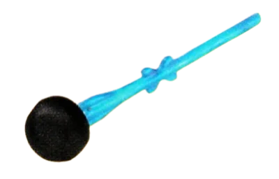 Weapon, Missile: trans blue body, black nosecone (bopper) in Cyan (Translucent)