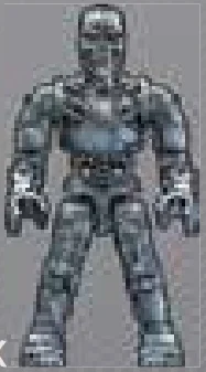 Figure, TERM: T-800 endoskeleton, dark silver