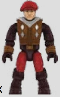 Figure, AC: Borgia guard, red cap, brown vest, red leggings