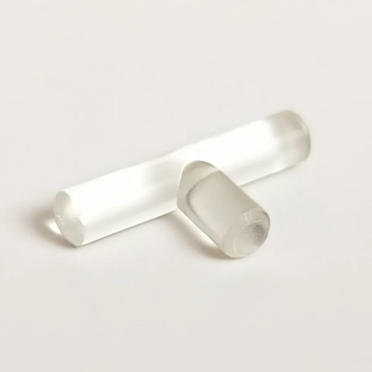 Bar 1 x 1 x 1 with Perpendicular Handles in Clear (Translucent)