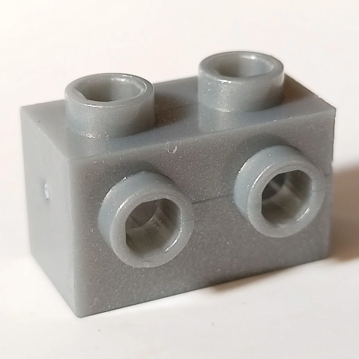 Brick Modified 1 x 2 with side studs in Gray, Light
