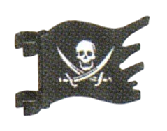 Flag, Jolly Roger in Multicolored