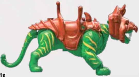 Creature, Complete: Battle Cat with armor and saddle in Multicolored