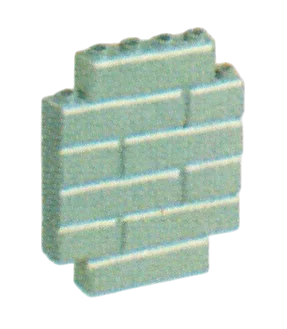 Wall 6 x 6 x 1 stone in Gray, Dark