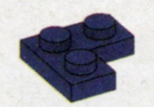 Plate 2 x 2 corner in Purple, Rich