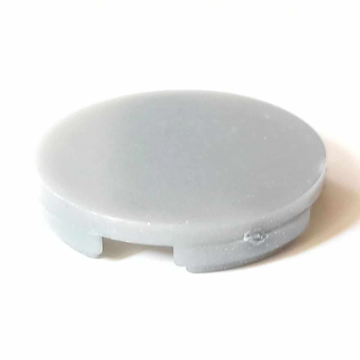 Tile 2 x 2 Round w/ Bottom Center Stud Connection in Gray, Light