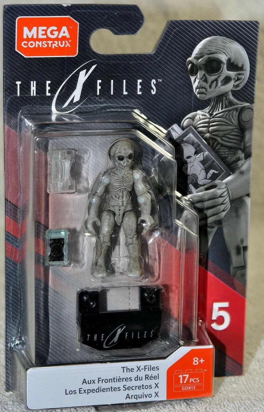 Original packaging for GDB13 Grey Alien