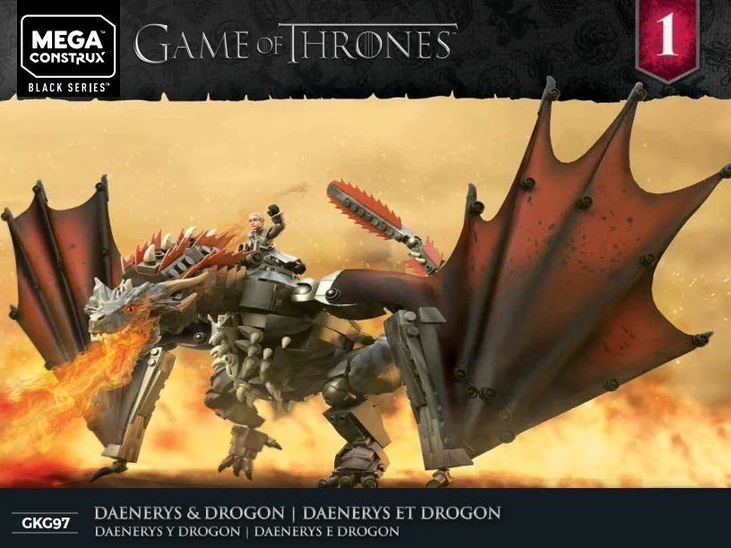 Instruction booklet for GKG97 Daenerys & Drogon