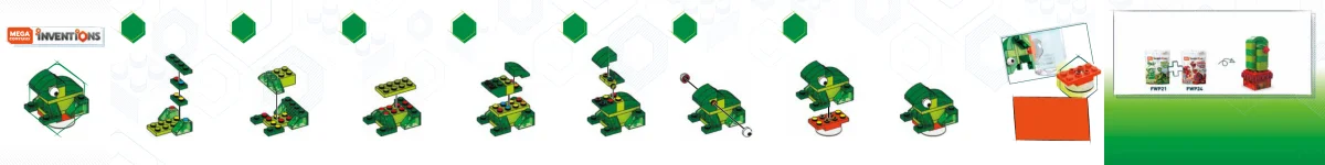 Instruction booklet for FWP21 Green Brick Building Set