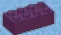 Brick 2 x 4 in Purple, Byzantium (Metallic)