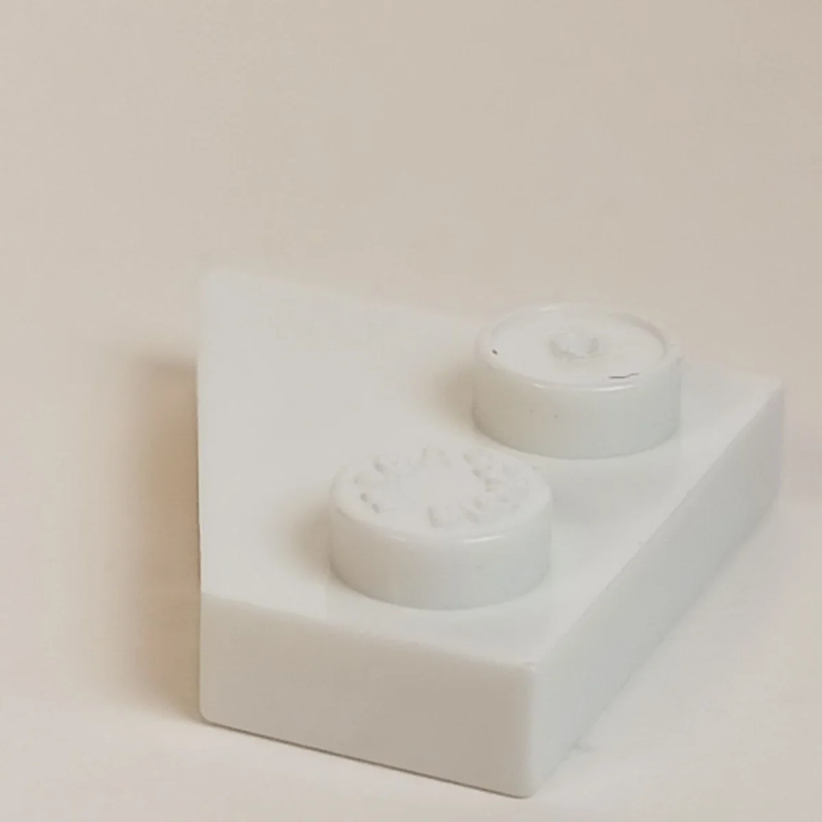 Wedge Plate 2 x 2 without right corner in White
