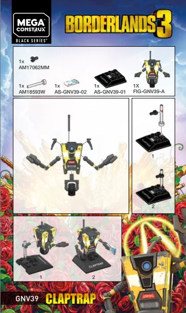 Instruction booklet for GNV39 Claptrap