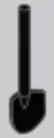 Tool: shovel in Black