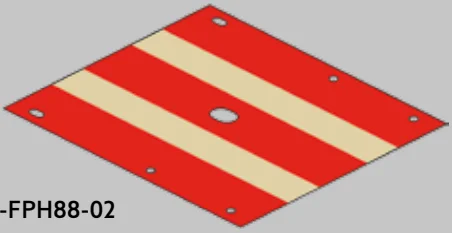 Ship: awning, fabric,108mm x 125mm, alternating red & tan stripes in White